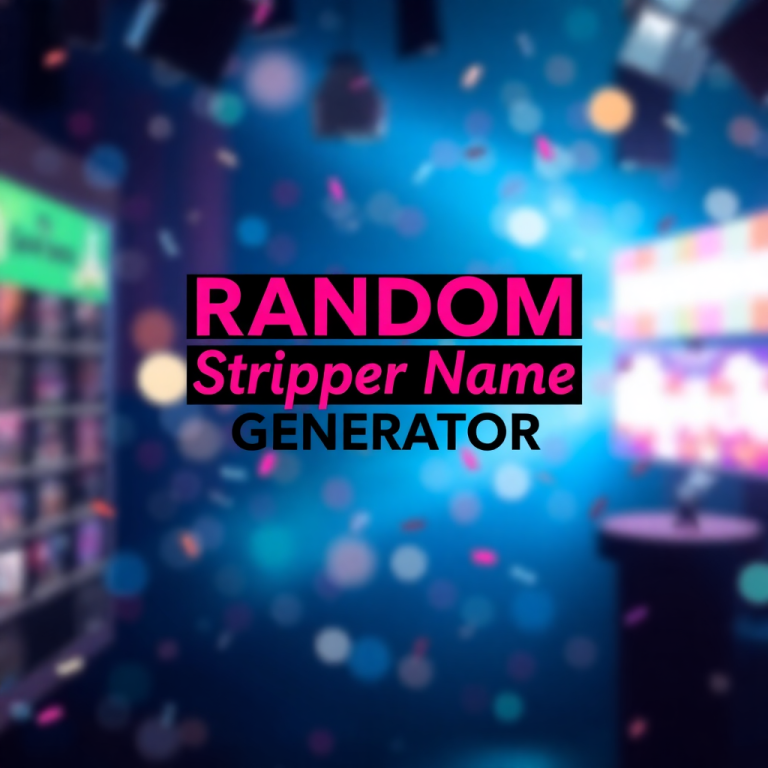 Random Stripper Name Generator