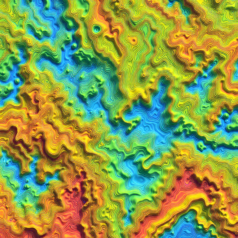 Random Topographic Map Generator