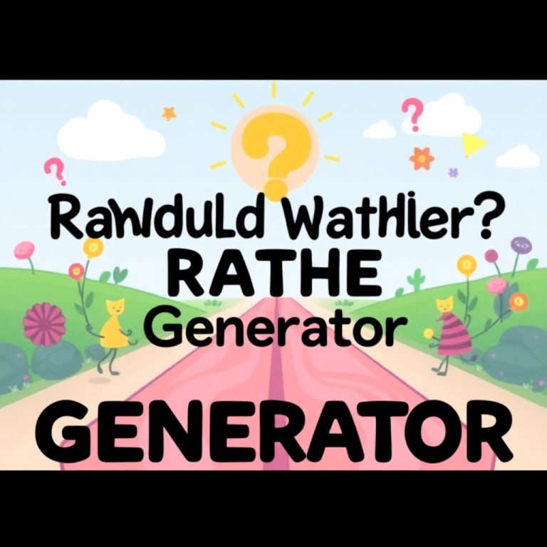 Random Would You Rather Generator