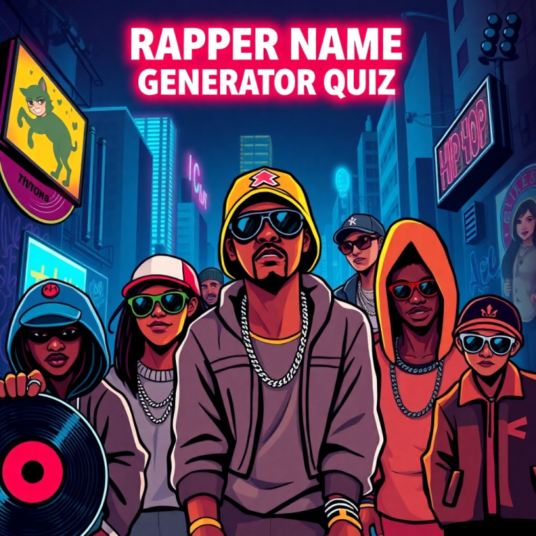Rapper Name Generator Quiz