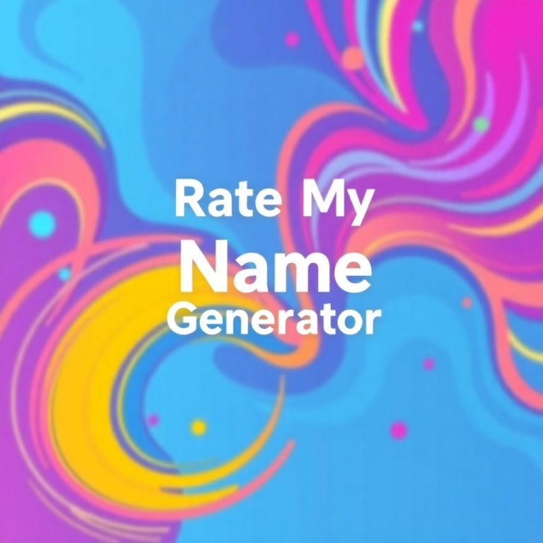 Rate My Name Generator