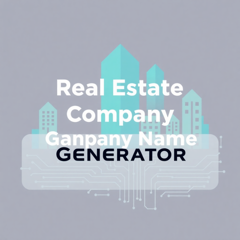 Real Estate Company Name Generator