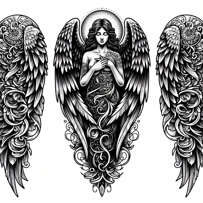 Realism Angel Tattoo Generator