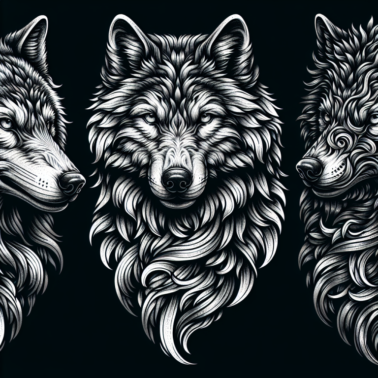 Realism Wolf Tattoo Generator