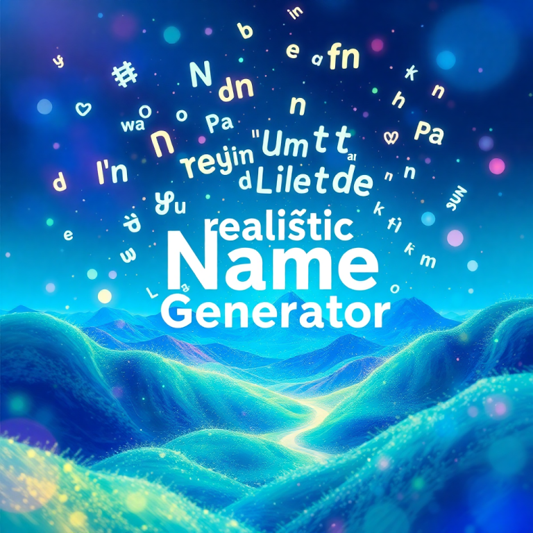 Realistic Name Generator