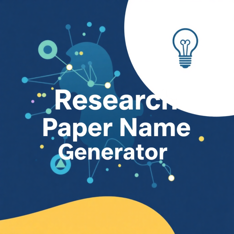 Research Paper Name Generator