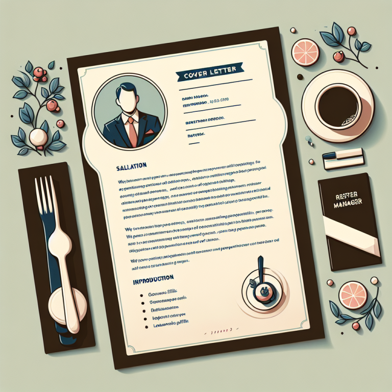 Restaurant Manager Cover Letter Generator