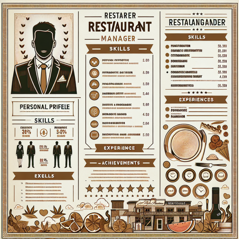 Restaurant Manager Resume Generator