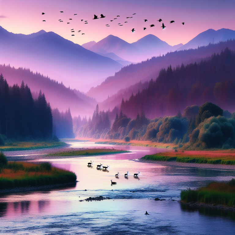 River Wallpaper Generator