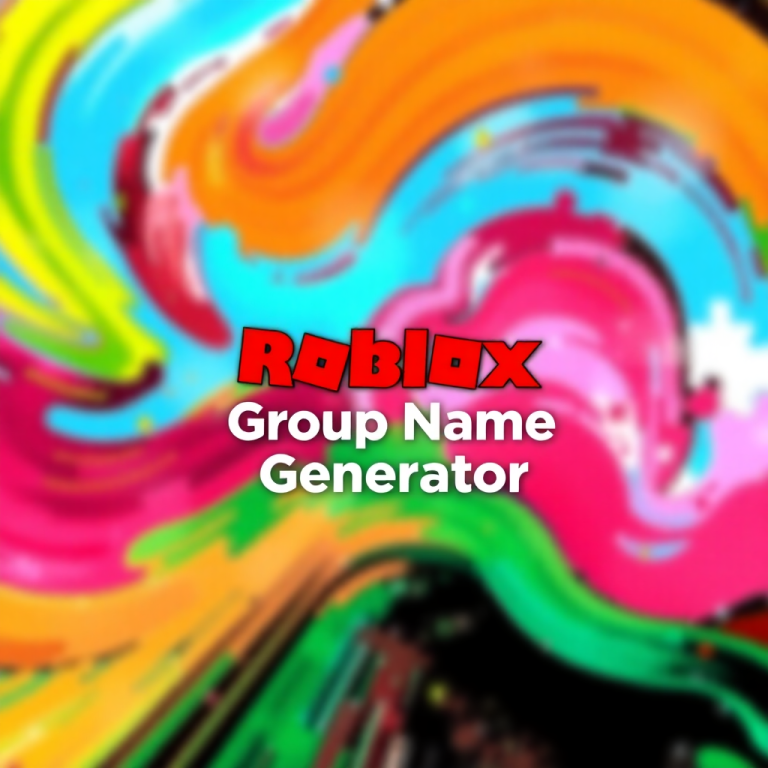 Roblox Group Name Generator