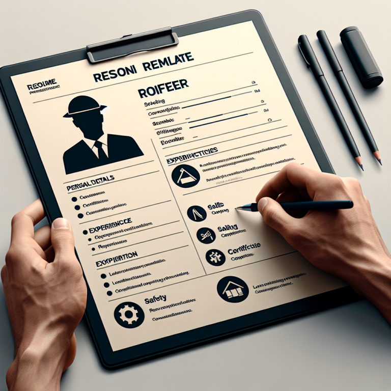 Roofer Resume Generator