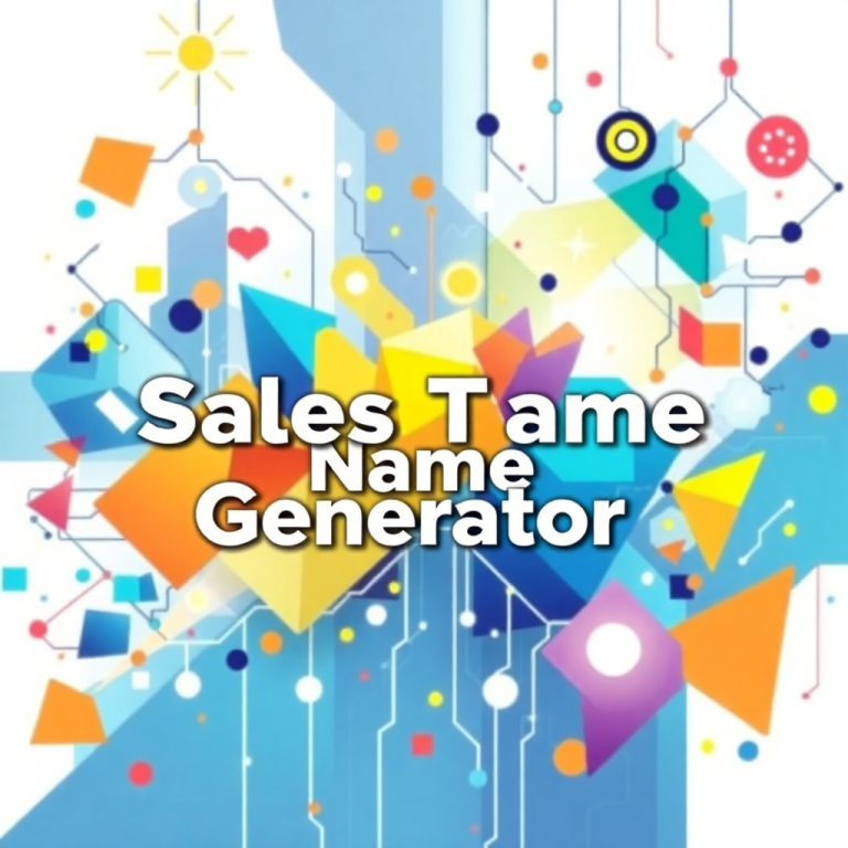 Sales Team Name Generator