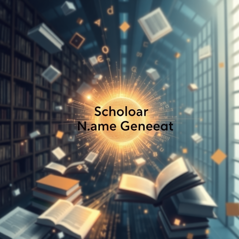 Scholar Name Generator