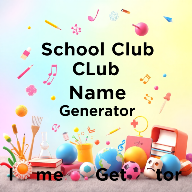 School Club Name Generator