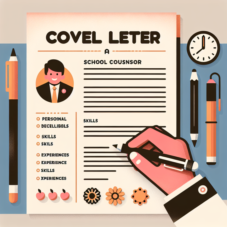 School Counselor Cover Letter Generator