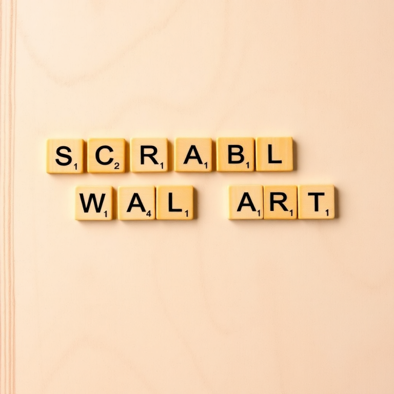 Scrabble Name Wall Art Generator