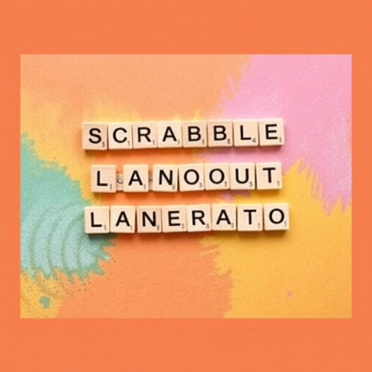 Scrabble Tile Name Layout Generator