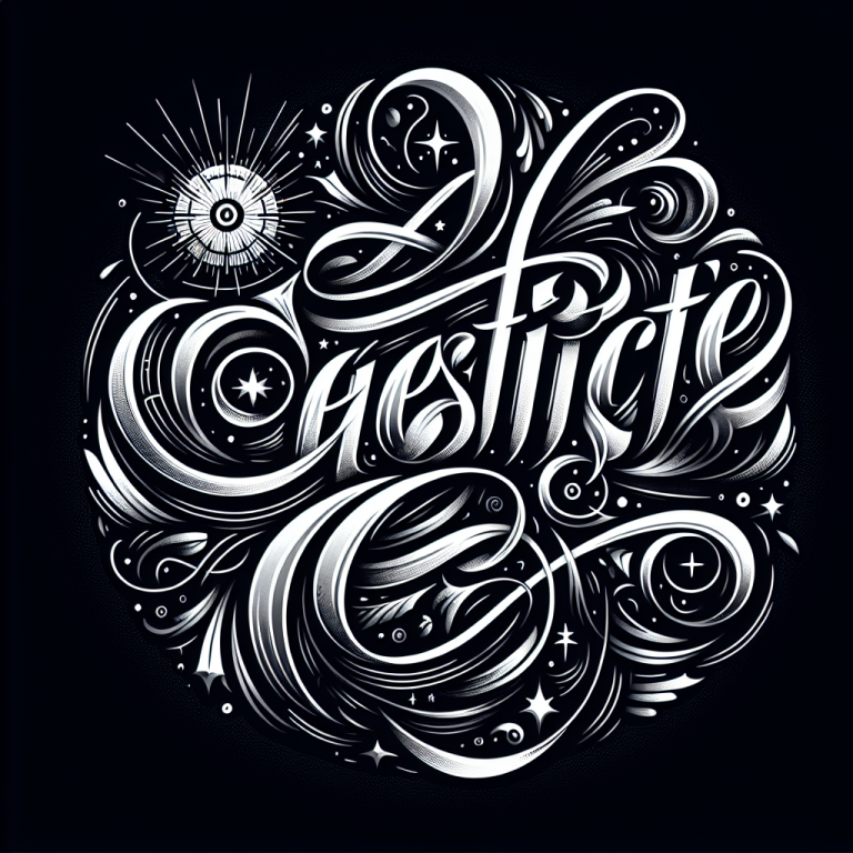 Script Tattoo Generator