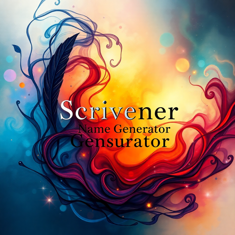 Scrivener Name Generator