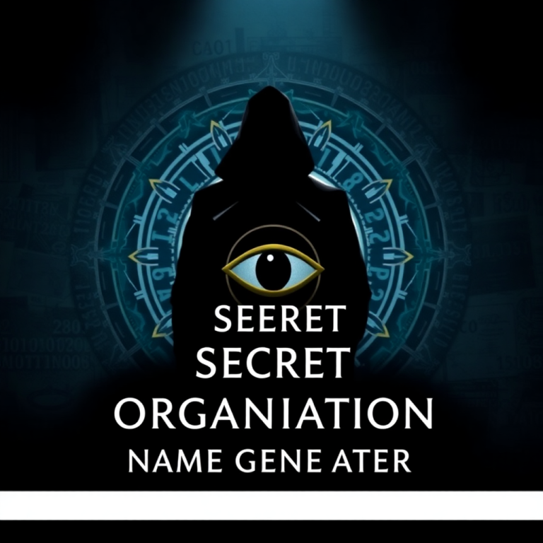 Secret Organization Name Generator
