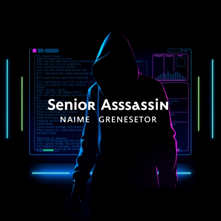 Senior Assassin Name Generator