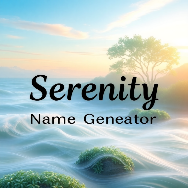 Serenity Name Generator
