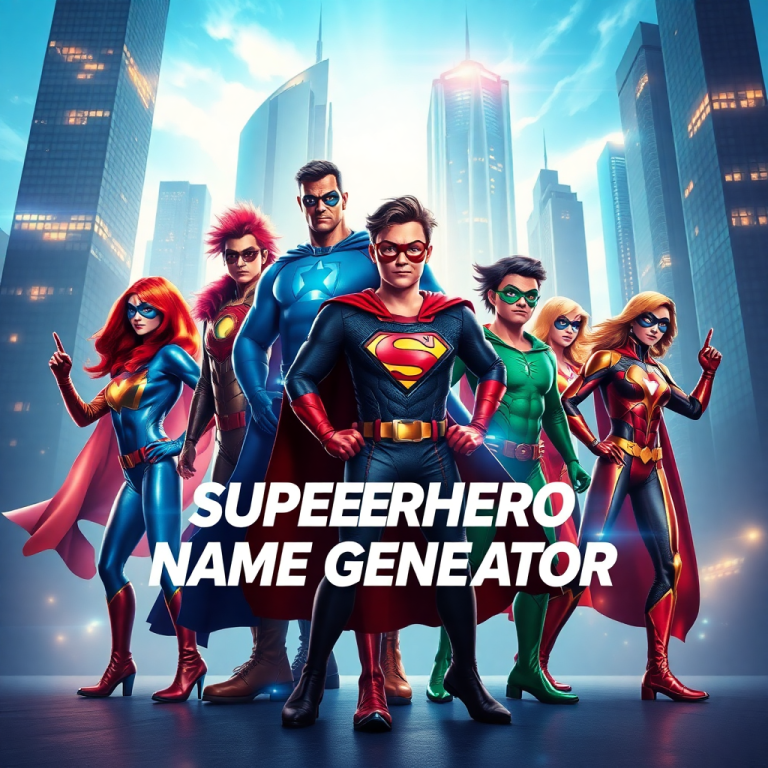 Serious Superhero Name Generator