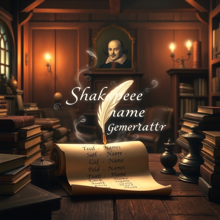 Shakespeare Name Generator