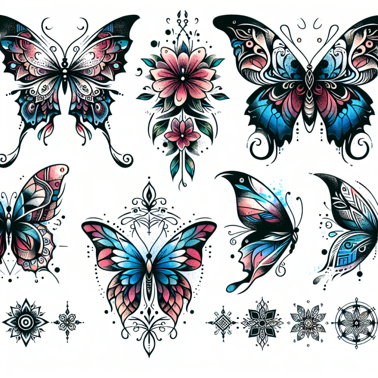 Sketch Butterfly Tattoo Generator