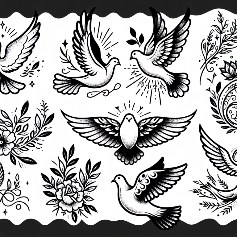 Sketch Dove Tattoo Generator