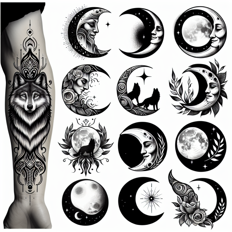 Sketch Moon Tattoo Generator
