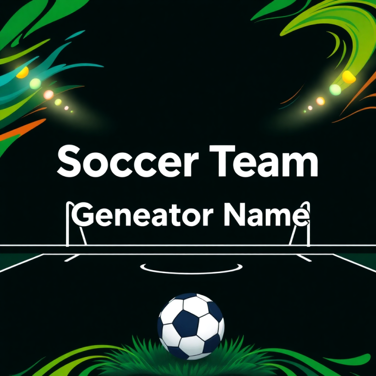 Soccer Team Generator Name