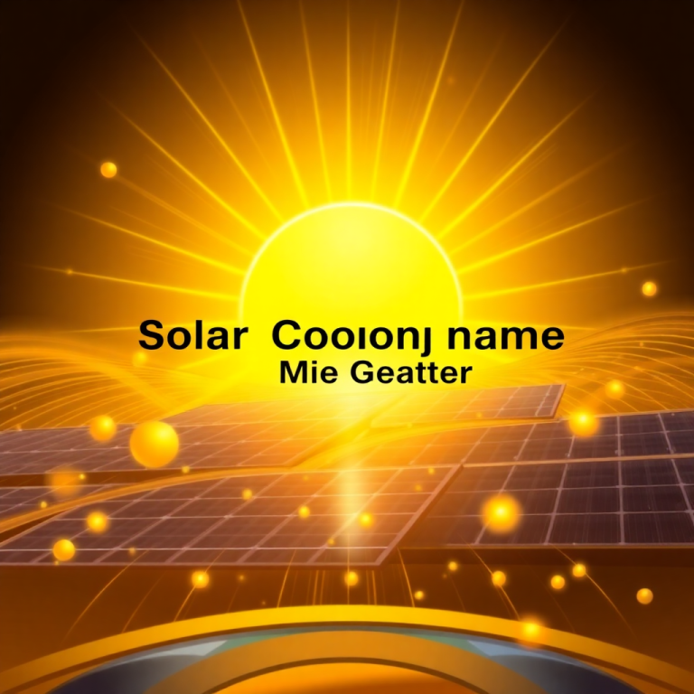 Solar Company Name Generator