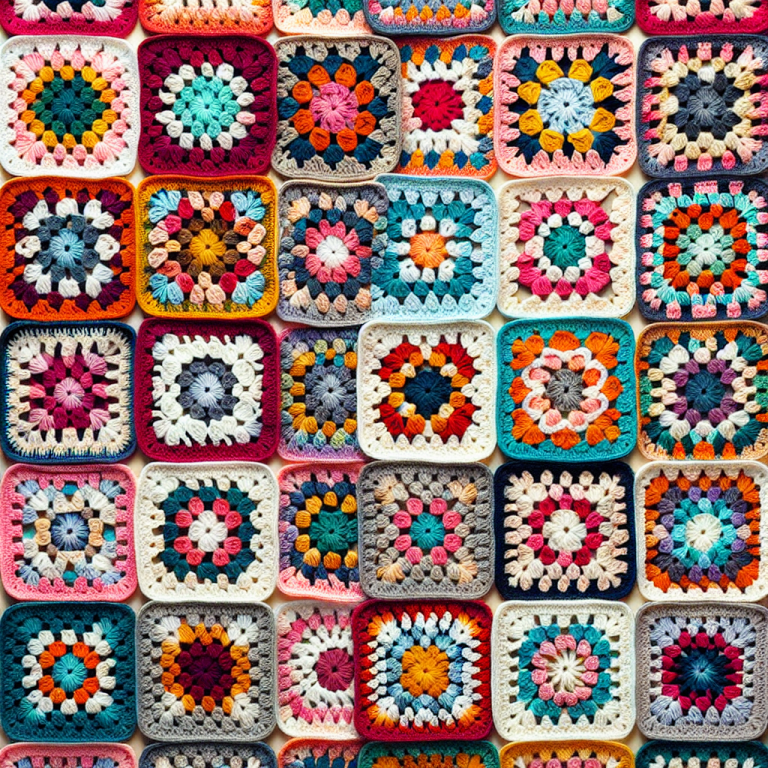 Solid Granny Square Pattern Generator