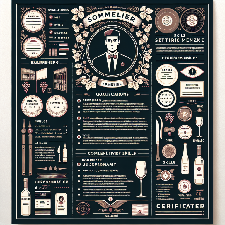 Sommelier Resume Generator