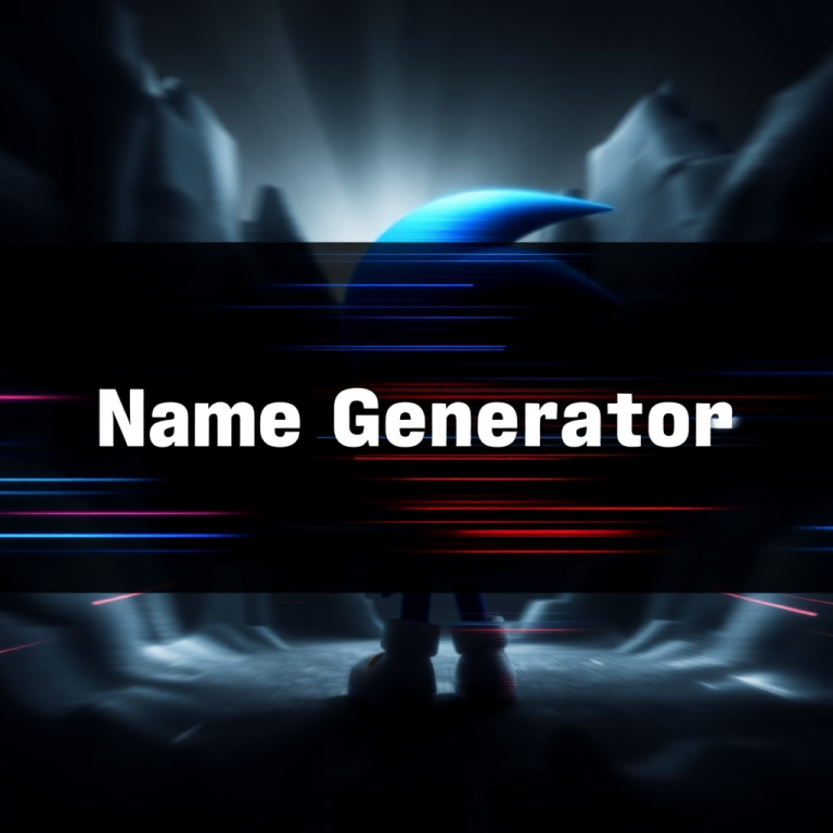 Sonic.exe Name Generator