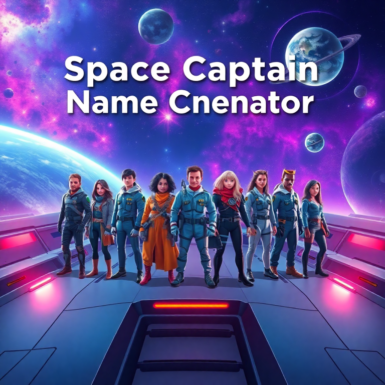 Space Captain Name Generator