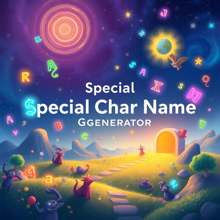 Special Character Name Generator