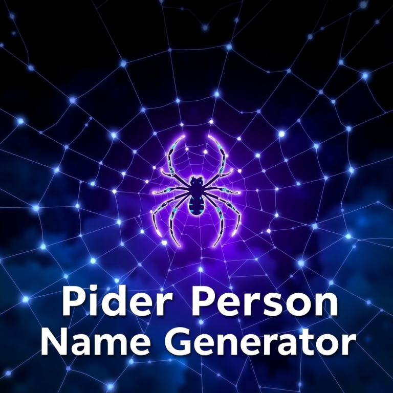 Spider Person Name Generator