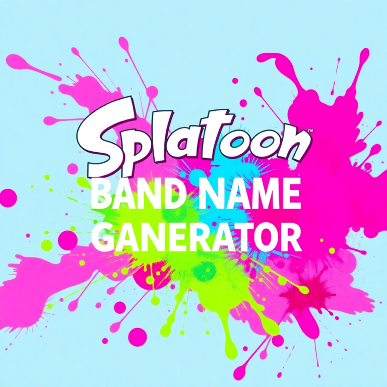Splatoon Band Name Generator