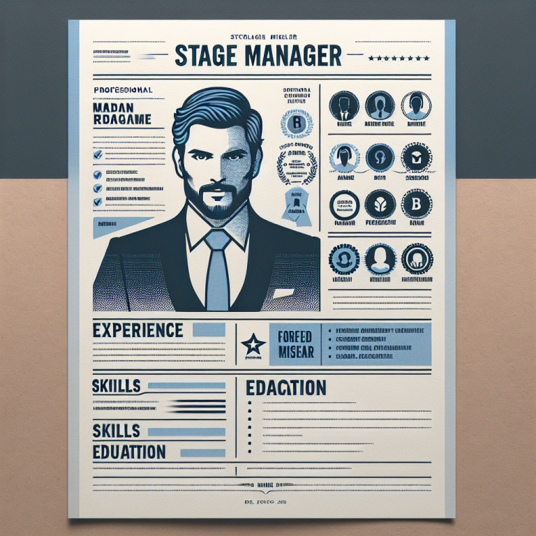 Stage Manager Resume Generator