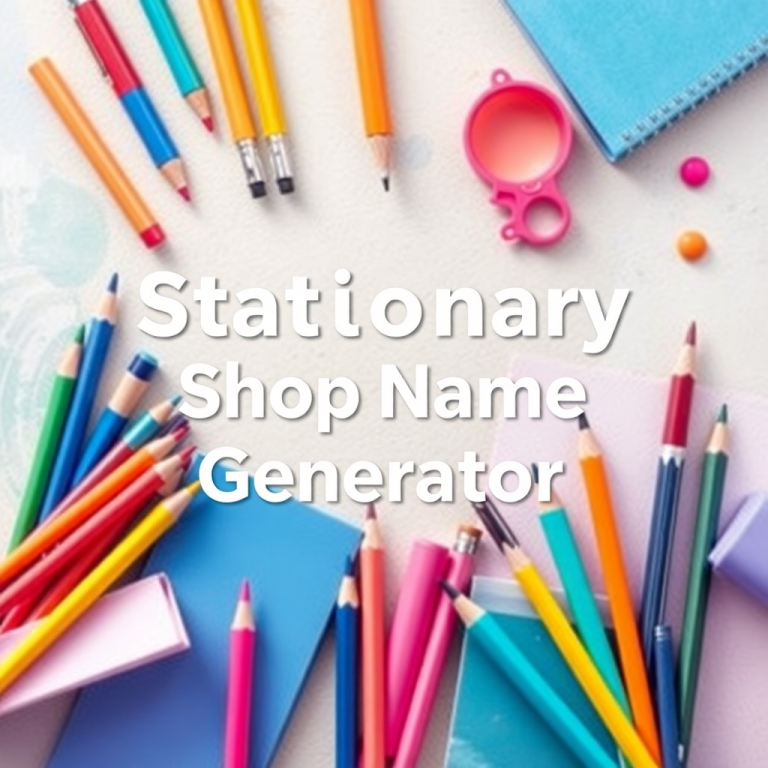 Stationary Shop Name Generator