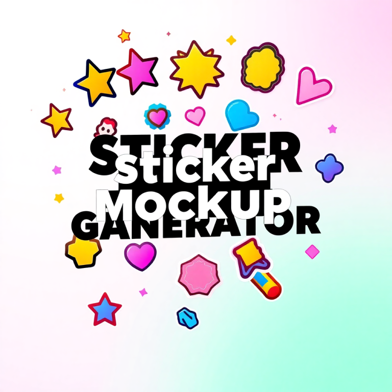 Sticker Mockup Generator