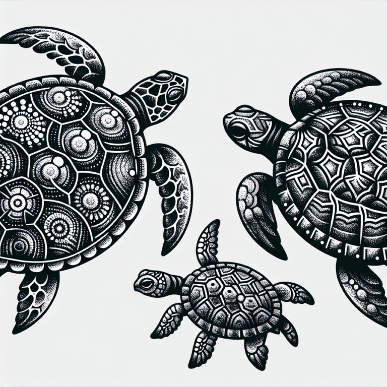 Stipple Turtle Tattoo Generator