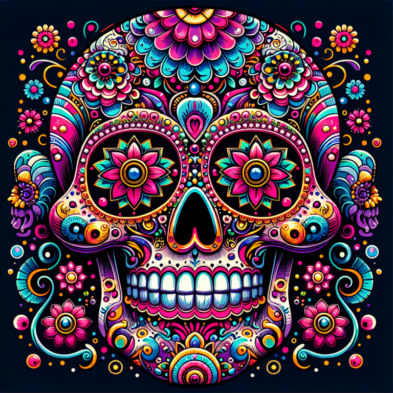 Sugar Skull Wallpaper Generator