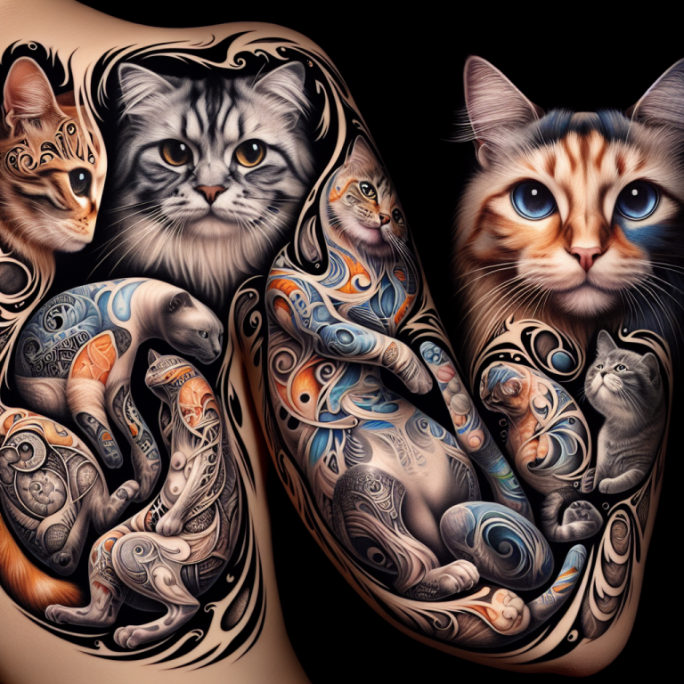 Surrealism Cat Tattoo Generator