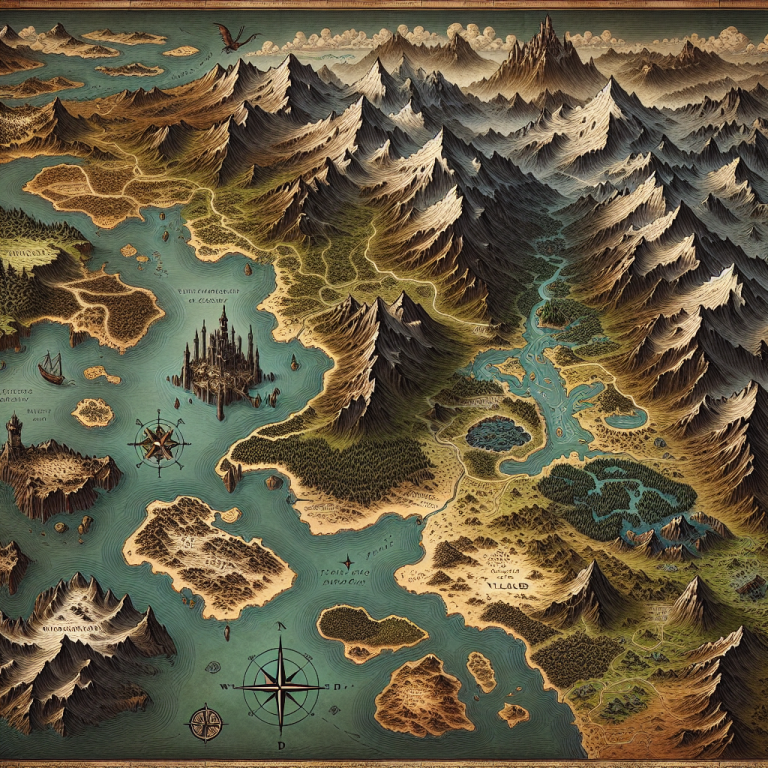 Swamp Map Illustration Generator