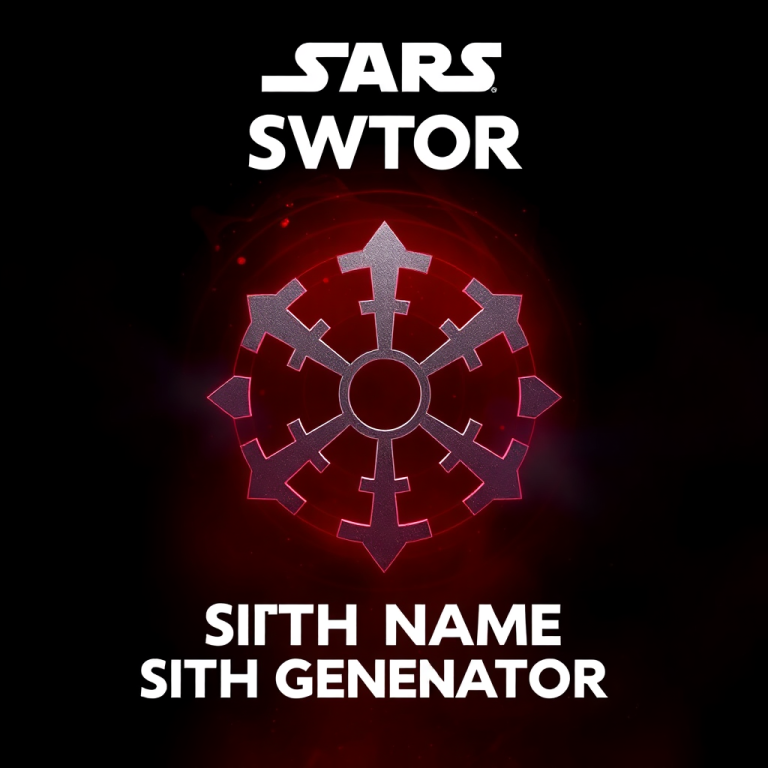 Swtor Sith Name Generator