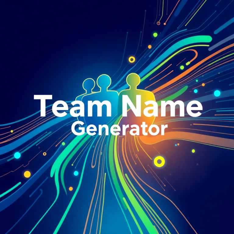 Team Name Generator With Initials