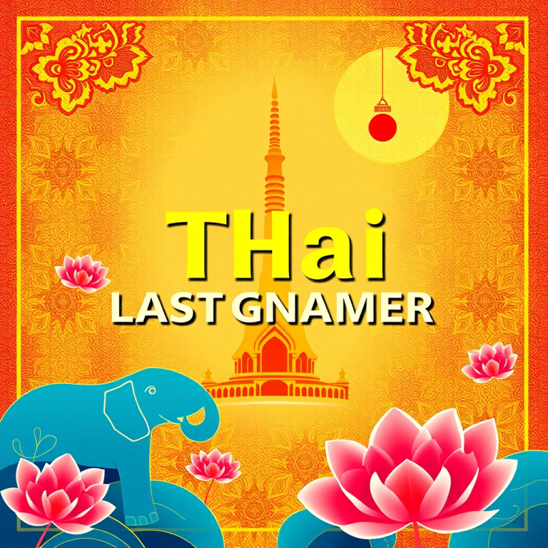 Thai Last Name Generator